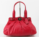 Coach Tote Bag Pink Red 4studs