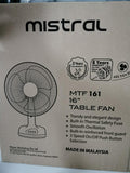Mistral MTF1617SE 16" Table Fan