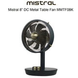 Mistral MMTF08K Metal Black Colour 8" Table Fan
