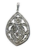 18K White Gold Diamond Pendant