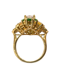 Tourmaline Yellow Gold Diamond Ring