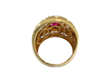 Unheated Ruby Men's Diamond Ring
