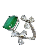 Emerald White Gold Diamond Ring