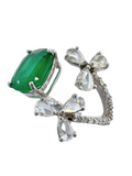 Emerald White Gold Diamond Ring