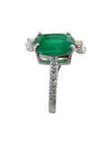Emerald White Gold Diamond Ring