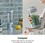 Ninja Blast Portable Blender, 30-second blend, BlastBlade(TM) Assembly, Crushes Ice, under 800g, Sip Lid, BPA Free, Re-chargeable Base, USB-C Charging Cord, 470ML, Ninja BC151SMBK, Black