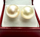 PT900 White Gold White Pearl Earring