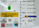 18K White Gold Jade Diamond Pendant With Necklace (With Cert)