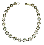 18K Yellow Gold Aquamarine Bracelet (With Cert)