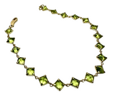 18K Yellow Gold Peridot Bracelet