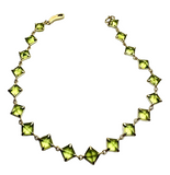 18K Yellow Gold Peridot Bracelet