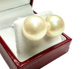 PT900 White Gold White Southsea Pearl Earring