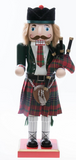 Clever Creations Green Scottish Bagpiper Deco
