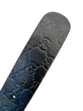 Gucci Monogram Leather Belt