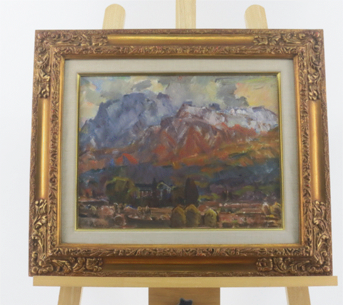 OIL PAINTING-CANV/H30.5W39.5/H50W59.5 TAKEO NODA AND ASO SIGNATURE DIARY Main image