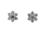 Round Brilliant Cut 3.32 Carat Diamond Earring
