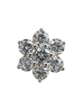 Round Brilliant Cut 3.32 Carat Diamond Earring
