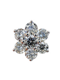 Round Brilliant Cut 3.32 Carat Diamond Earring