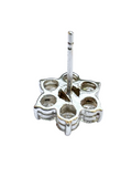 Round Brilliant Cut 3.32 Carat Diamond Earring