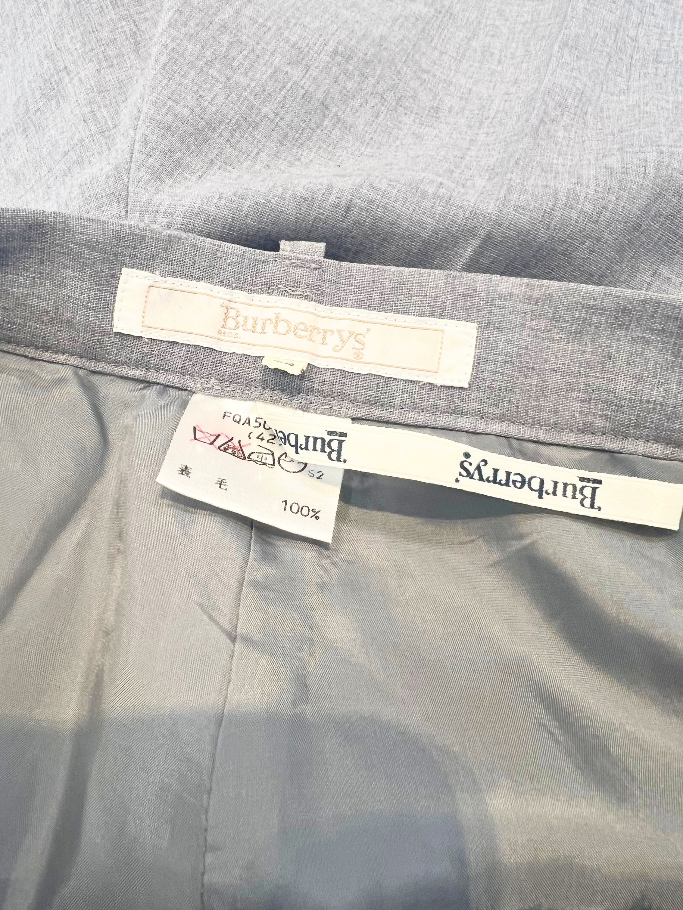 Burberry Wool Long Pants