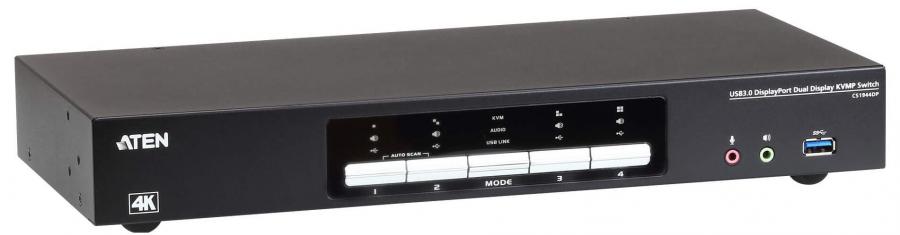 Aten CS1944DP 4 Ports USB 3.0 Dual Display KVM Switch Main image