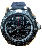 Breitling X82310 Quartz Chronograph Black Dial Rubber Strap Men Watch