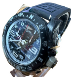 Breitling X82310 Quartz Chronograph Black Dial Rubber Strap Men Watch