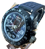 Breitling X82310 Quartz Chronograph Black Dial Rubber Strap Men Watch