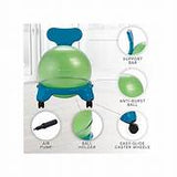 Gaiam Kids Balance Ball Chair Classic Children's Stability Ball Chair