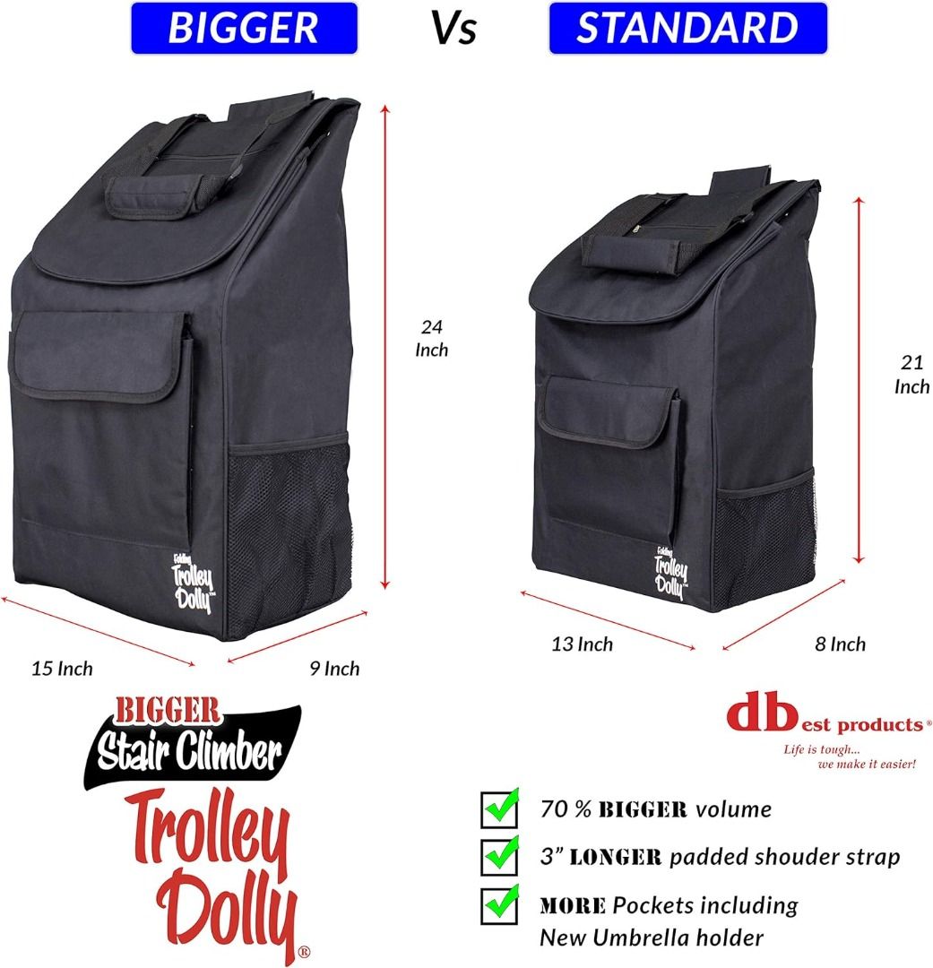 dbest products Stair Climber Bigger Trolley Dolly