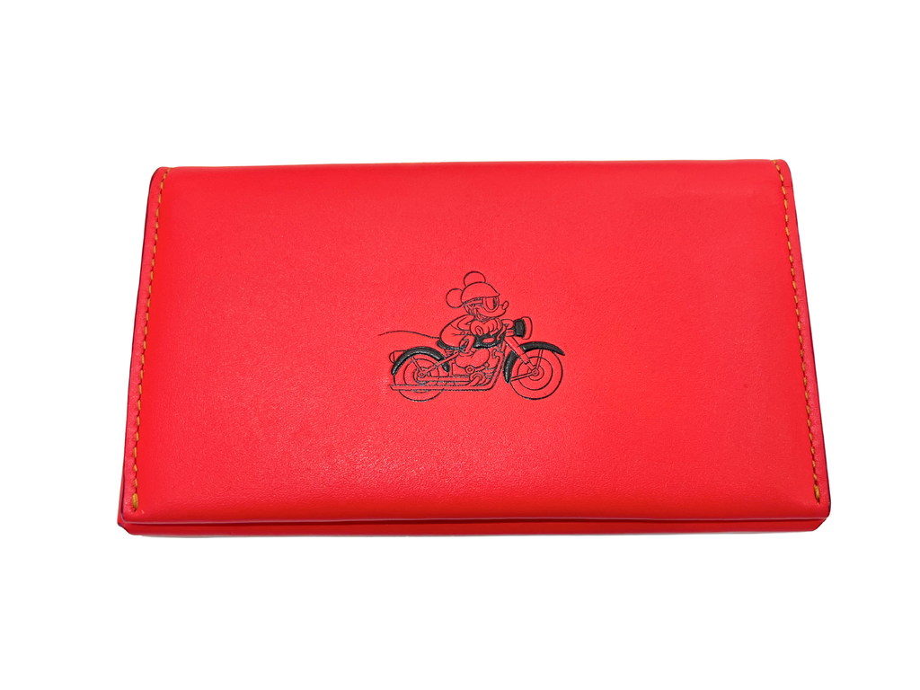 Coach Disney Mickey On The Motorbike Leather Wallet