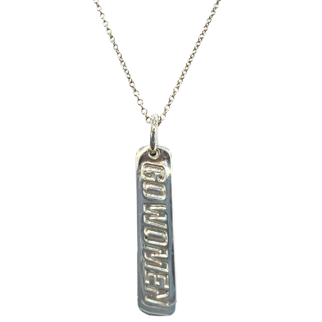 Tiffany And Co GO WOMEN 2012 Bar Pendant SV925 TAG 2012 3.2G 43CM