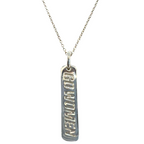 Tiffany And Co GO WOMEN 2012 Bar Pendant SV925 TAG 2012 3.2G 43CM