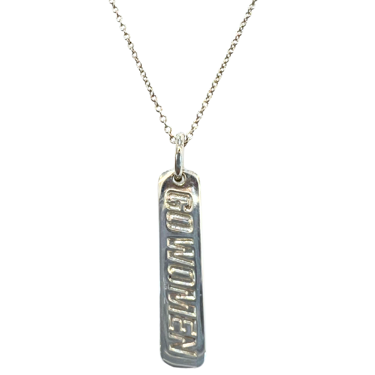 Tiffany And Co GO WOMEN 2012 Bar Pendant SV925 TAG 2012 3.2G 43CM