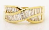 18K Yellow Gold 1.20 Carats Diamond Lady Ring