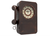 Abdurey Retro Old Telephone Wall Clock With Hidden Safe
