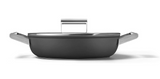Smeg Non-Stick Deep Pan With Lid 28cm