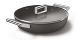 Smeg Non-Stick Deep Pan With Lid 28cm