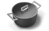 Smeg Non-Stick Casserole Pan With Lid