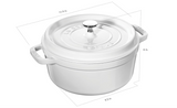 Staub Cast Iron Round Cocotte 4 Quartz