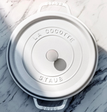 Staub Cast Iron Round Cocotte 4 Quartz