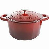 Crock Pot 6914402 7 Quartz Round Cast Iron Dutch Oven