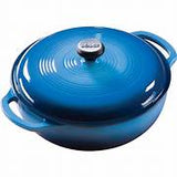 Lodge EC3D33 Blue Colour 3 Quartz Cast Iron Dutch Oven