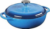 Lodge EC3D33 Blue Colour 3 Quartz Cast Iron Dutch Oven