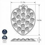 Nordic Ware 257NW-92748 Aluminium Strawberry Bitelet Pan