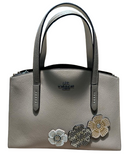 Coach Charlie Carryall Flower Grey Colour Leather Medium Size Lady Shoulder Bag