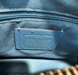 Coach F26166 Blue Sig Red Heart Design Patches Leather Lady Tote Bag