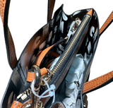 Marc Jacobs 2 Ways Black & White Colour Leather Tote Bag