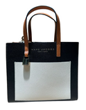 Marc Jacobs 2 Ways Black & White Colour Leather Tote Bag