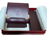 Cartier Must De Cartier Burgundy Leather Coin Case With Box